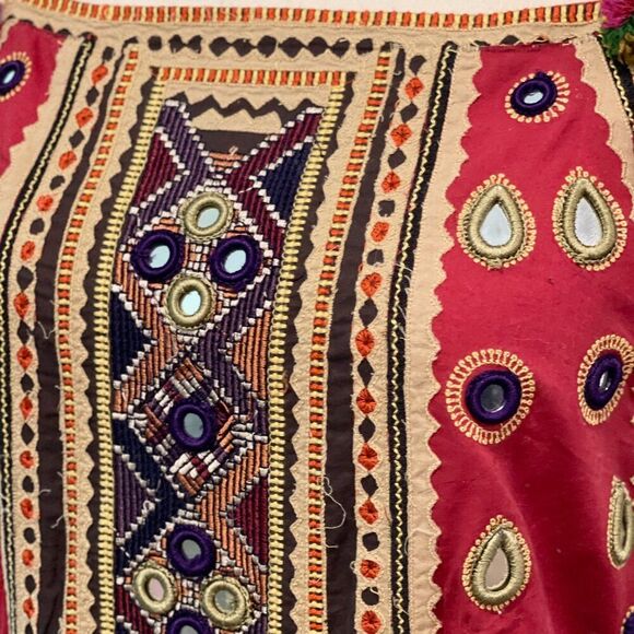 Free People Regina Mosaic embellished Ethnic Midi Designer Boho Chic Long Dress - Picture 8 of 16